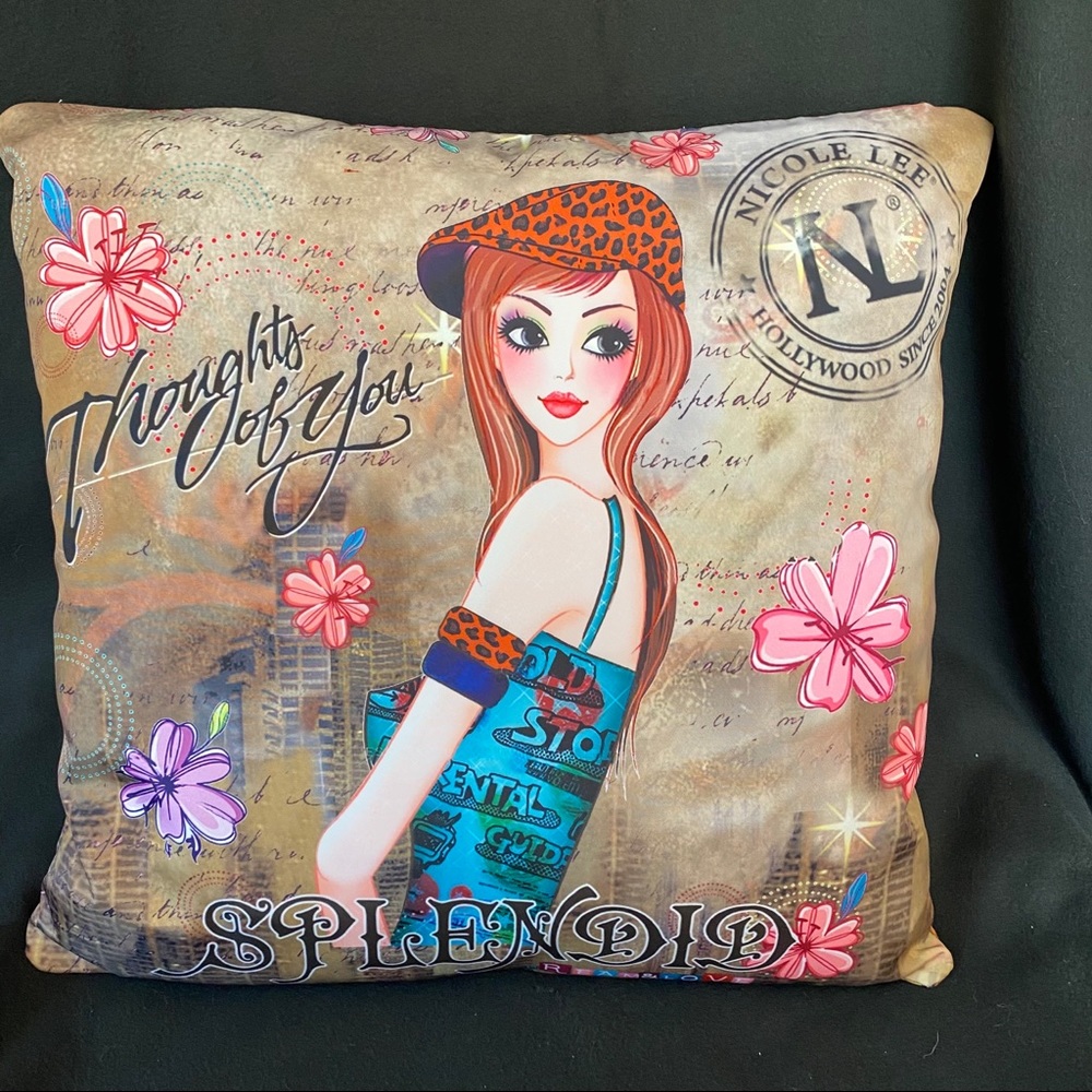 NICOLE LEE TINA FASHION ACCENT PILLOW COVER